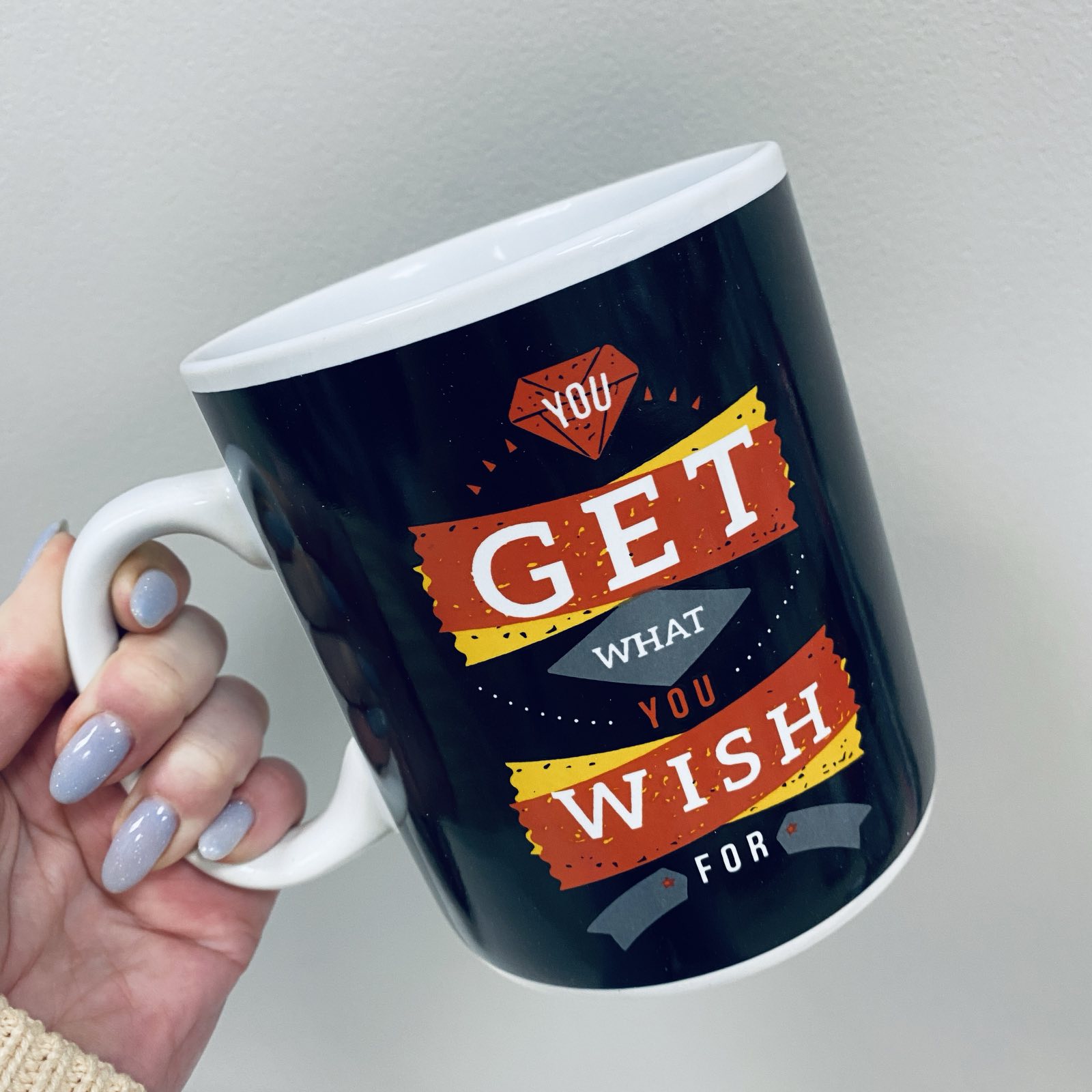 Чашка керамическая OLens 3233 800 мл You get what you wish for XXL
