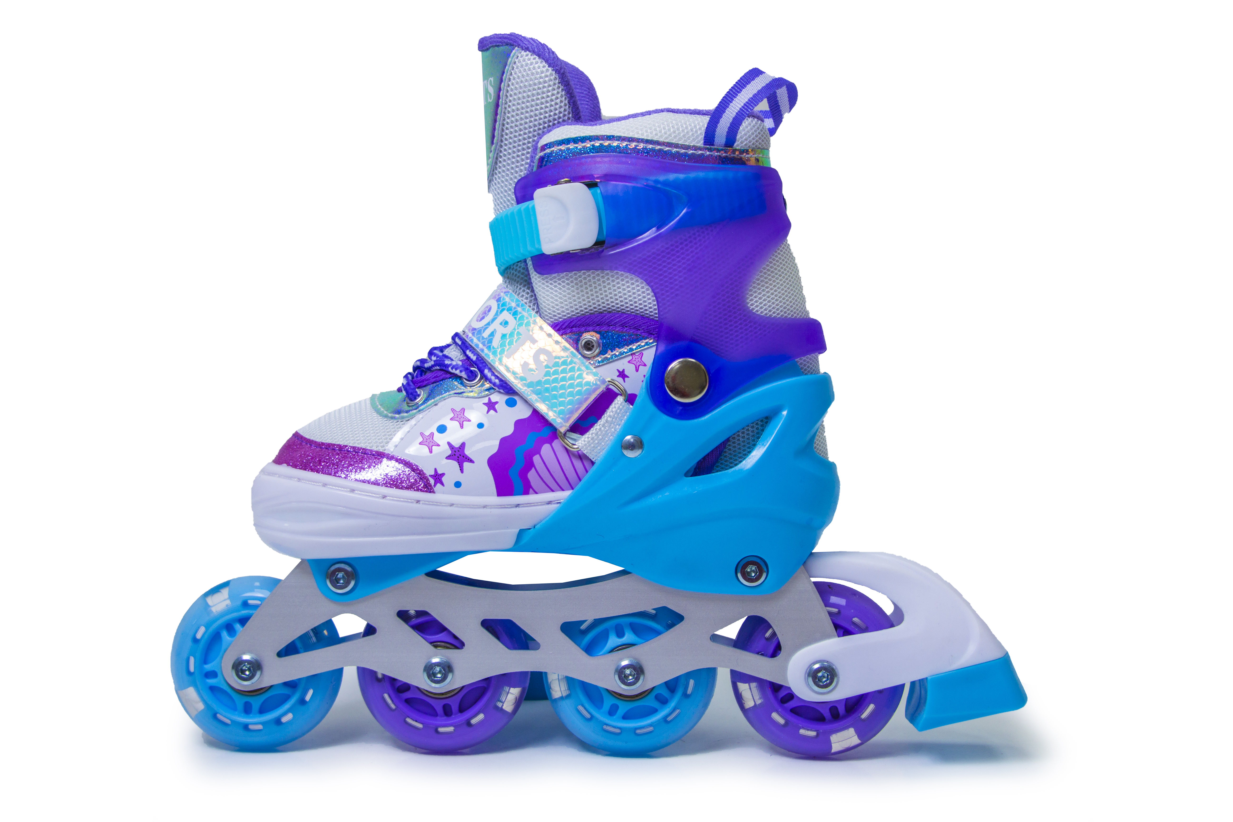 Раздвижные ролики Scale Sports 30-33 Violet Mermaid (1067364985)