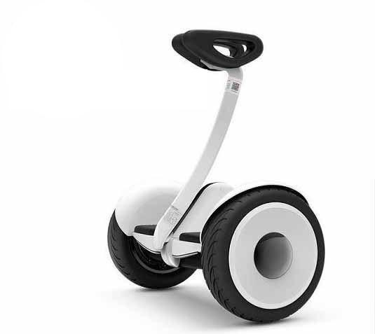 Гіроскутер Robot Mini Ninebot White сигвей з вертикальним кермом і фарами + блютуз колонка Білий 10.5"