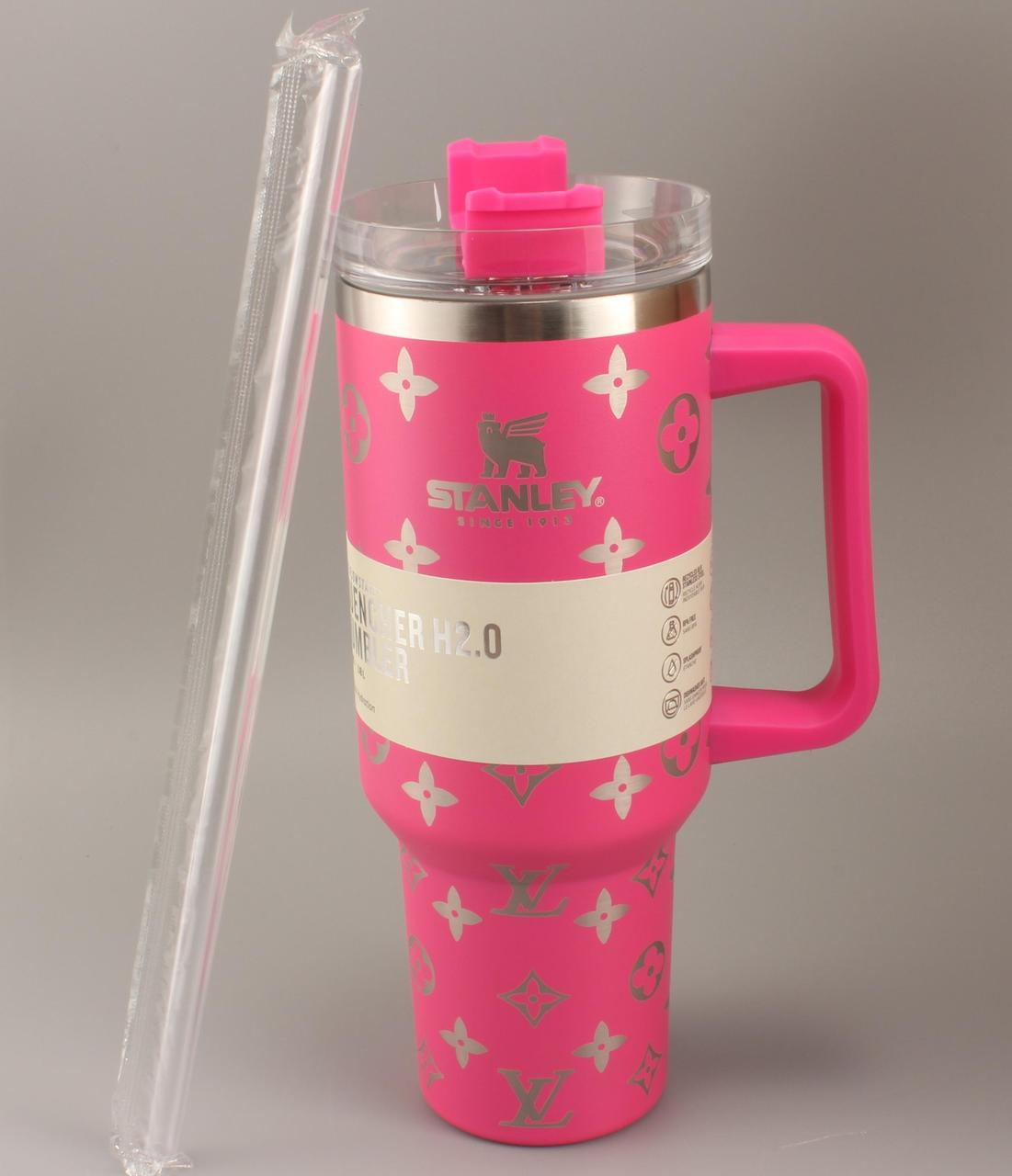 Термокружка Stanley Quencher H2.0 Tumbler 1,18 л Hot Pink Monogram KT6007843