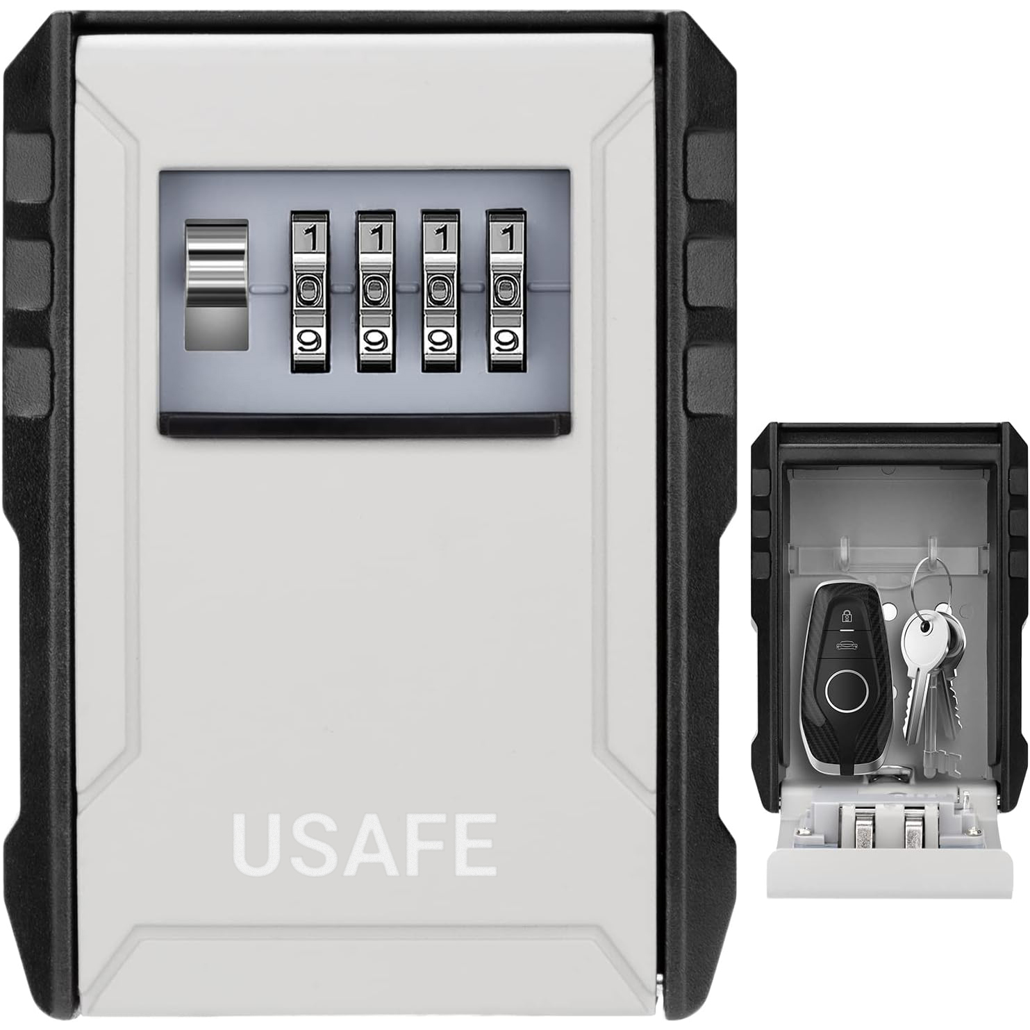 Антивандальный внешний мини сейф для ключей uSafe KS-09 Серый