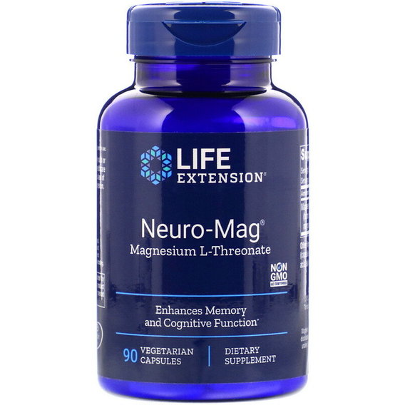 Микроэлемент Магний Life Extension Neuro-Mag, Magnesium L-Threonate 90 Veg Caps LEX16039