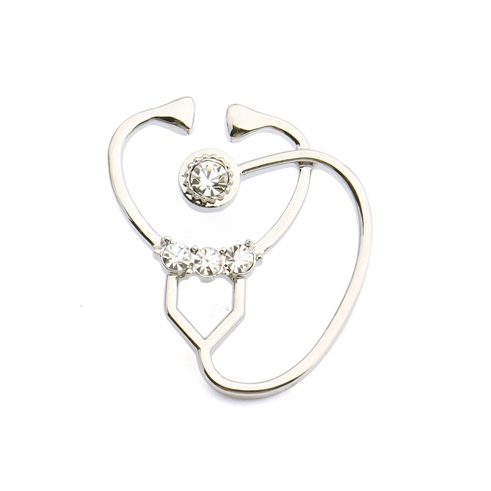 Значок BROCHE Фонендоскоп серебристый BRGV112341