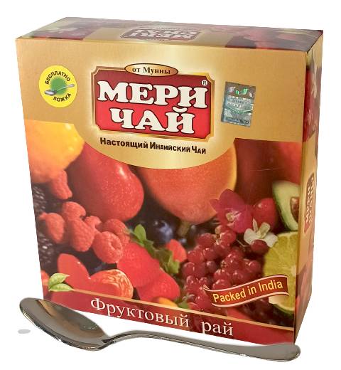 Індійський чорний чай Мері Чай ароматизований Асорті в пакетиках 100 шт + ложка