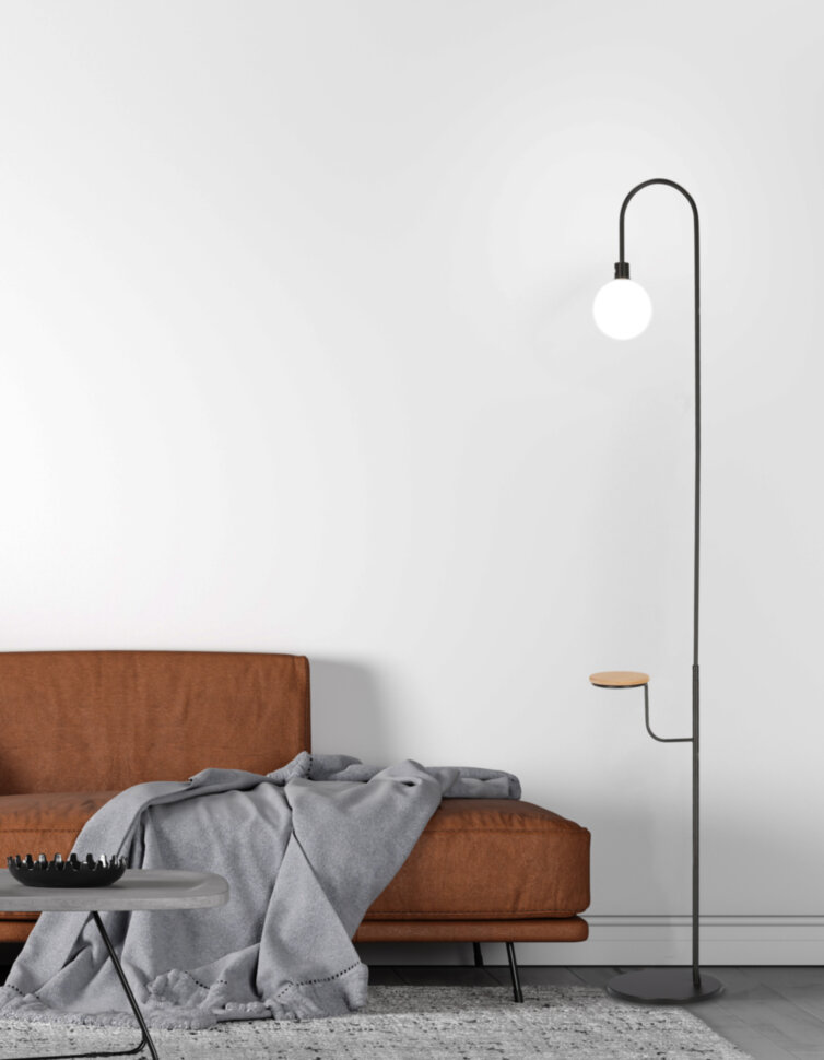 Торшер Candellux VANITY 25х173 см Бежевый/Черный (51-00057)