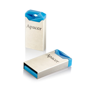 Флеш-накопитель USB 64GB Apacer AH111 Silver/Blue (AP64GAH111U-1)