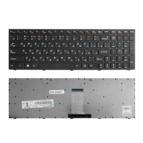 Клавіатура для ноутбука Lenovo IdeaPad B5400, IdeaPad M5400, Black, RU чорна рамка