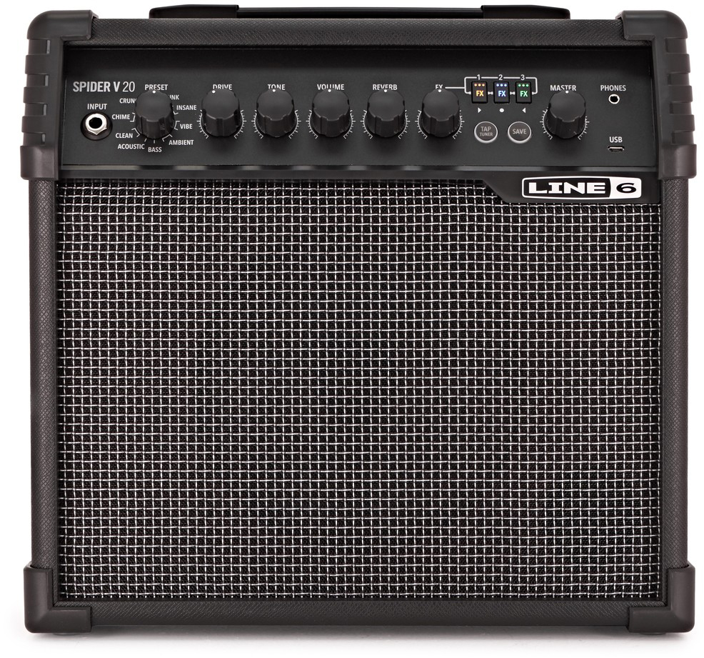 Комбопідсилювач Line 6 Spider V 20 Black (PL00879)