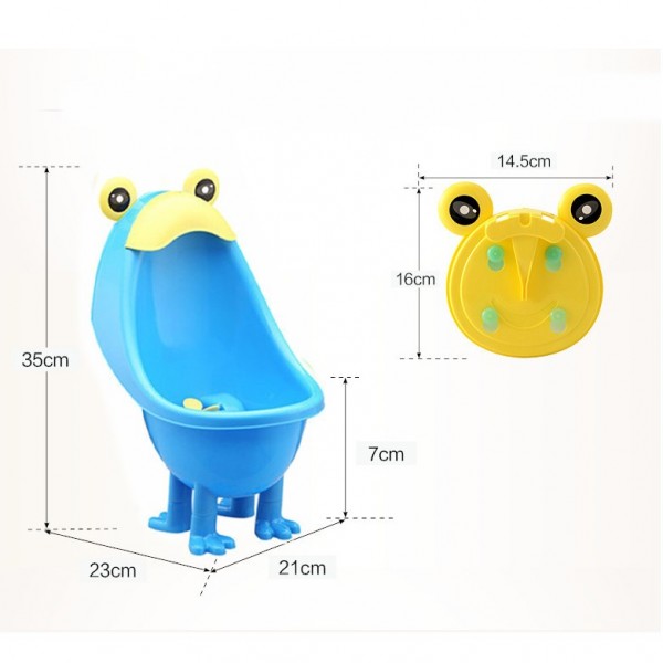 Детский писсуар Жабка ROXY-KIDS RP-6817 Голубой с желтым