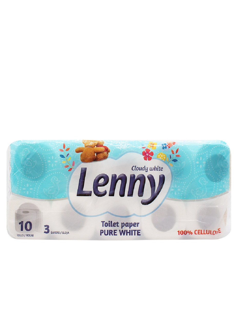 Туалетная бумага Lenny трехслойная 10 рулонов