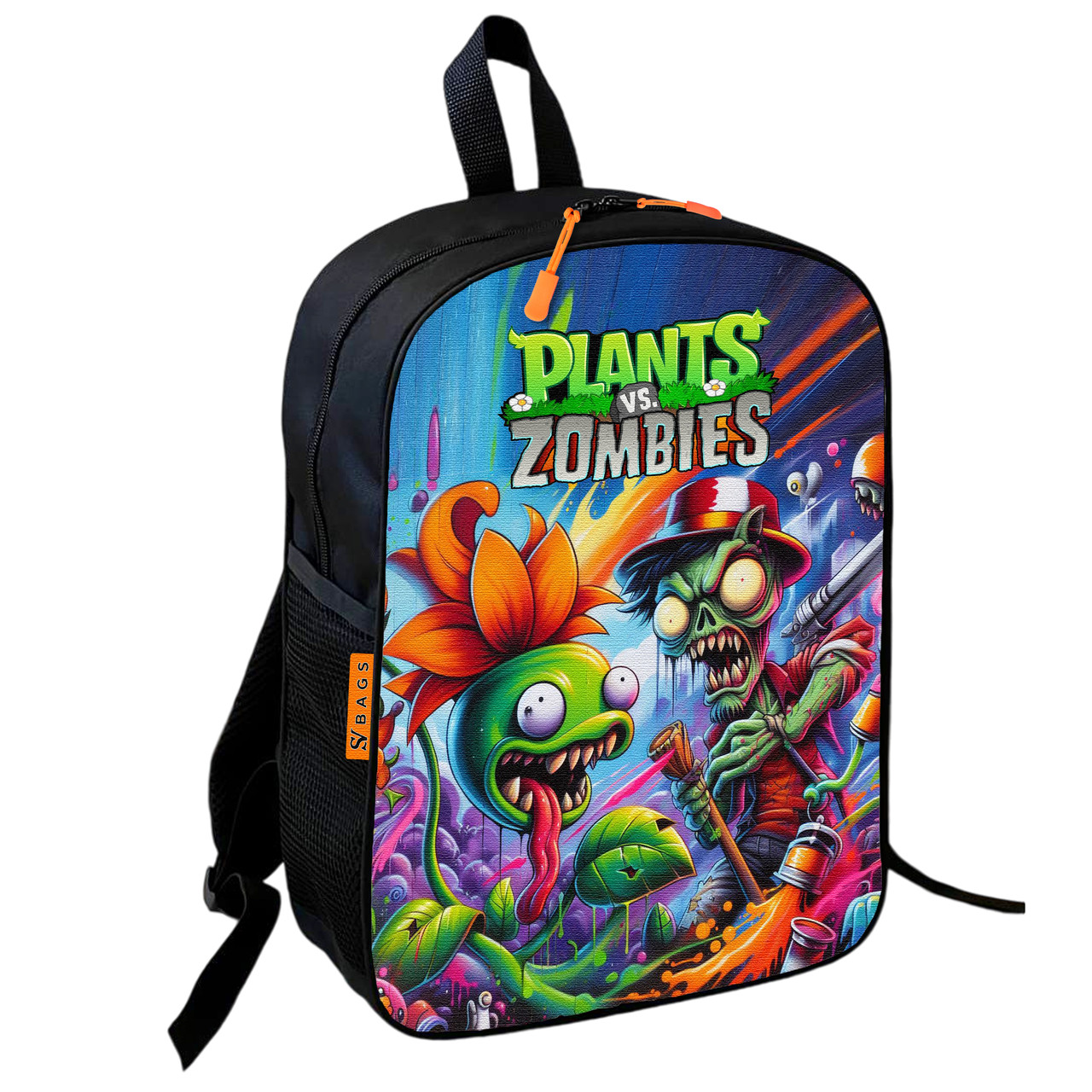 Дитячий шкільний рюкзак Plants vs. Zombies, 36×27×13 см, водонепроникний, різнокольоровий