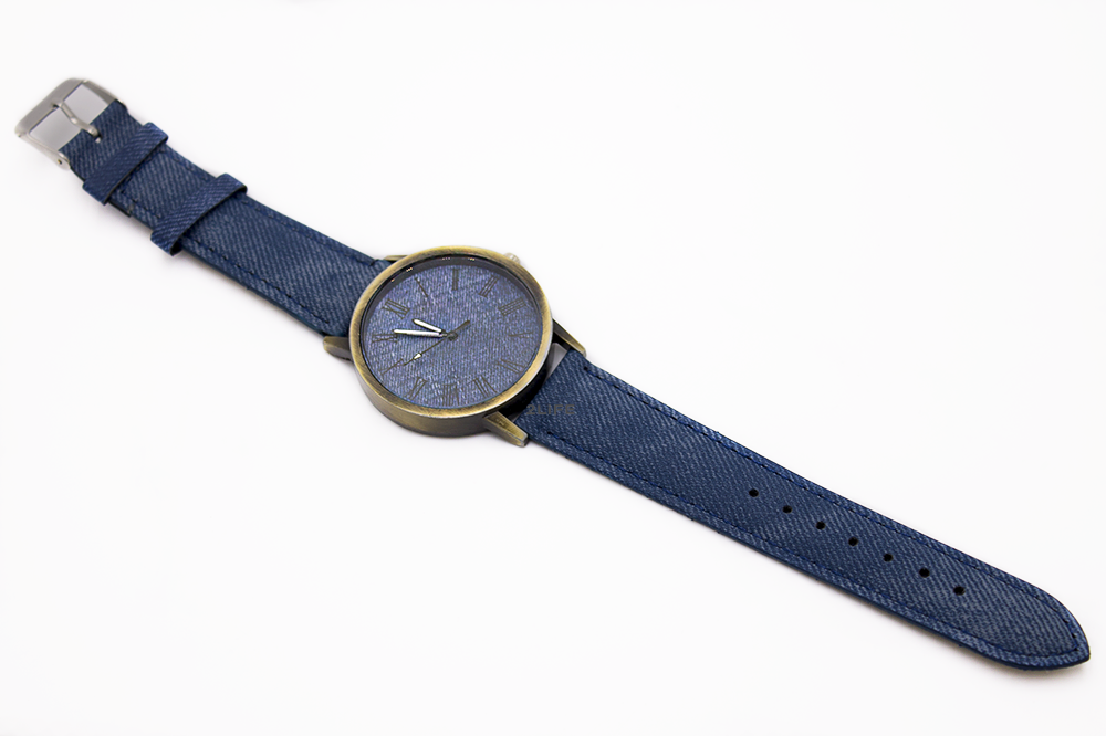 Годинник джинсовий наручний 2Life Синій (n-450)