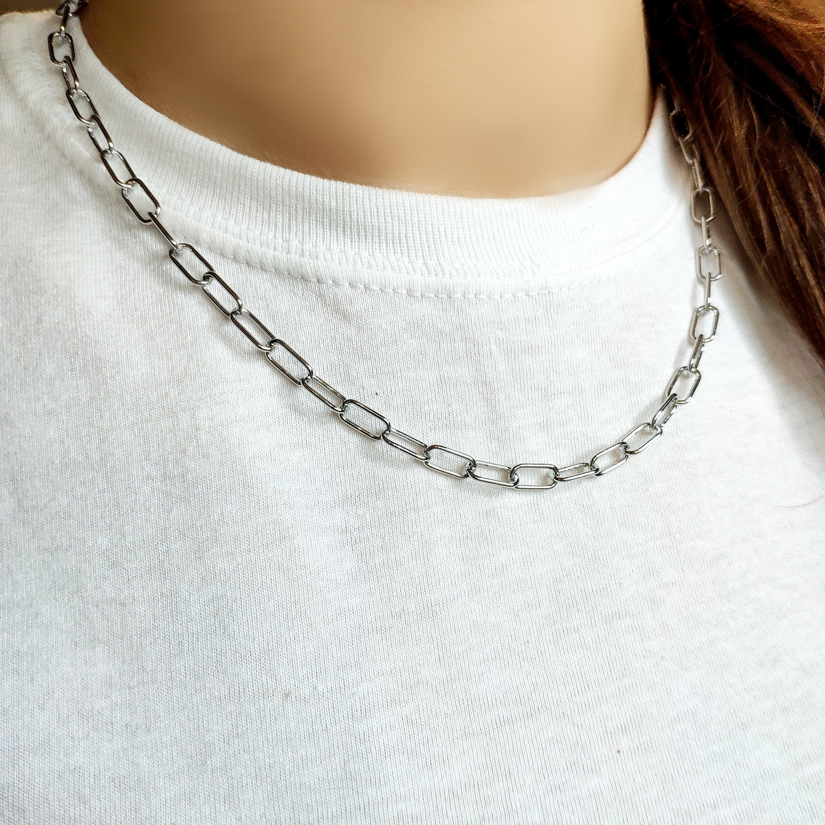 Серебряное колье SilverBreeze без камней (2126348) 450-500