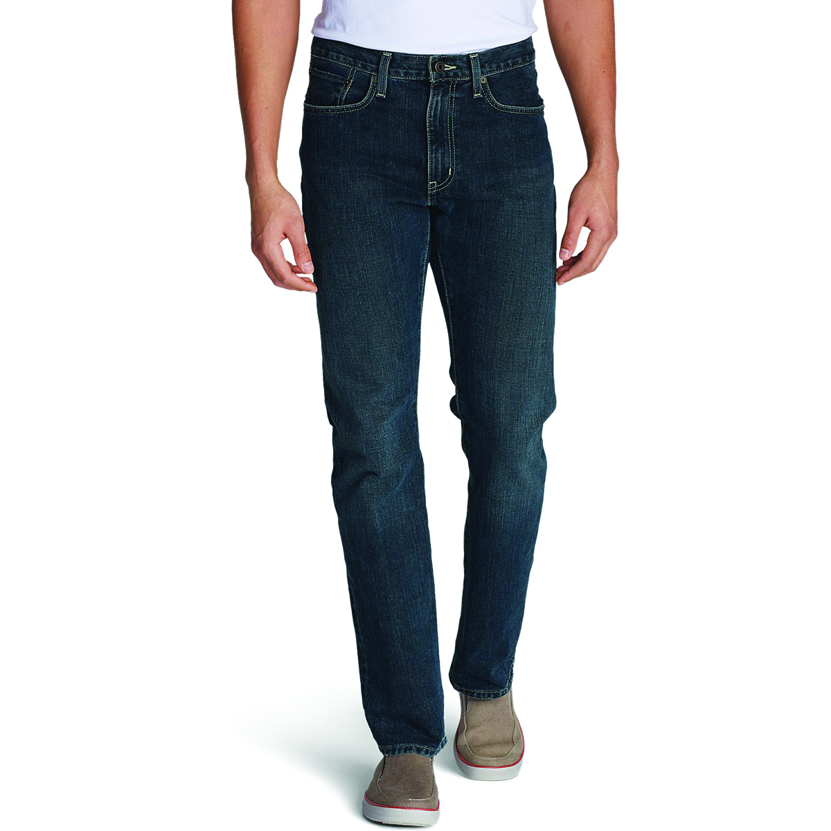 Джинси Eddie Bauer Men Straight Fit Authentic DK HERITAGE 33-34 Темно-сині (6368DKH-33W 34L)