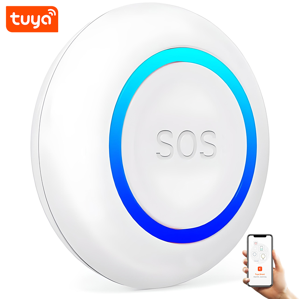 Беспроводная WiFi тревожная кнопка SOS для пожилых людей USmart SOS Button-01w Tuya