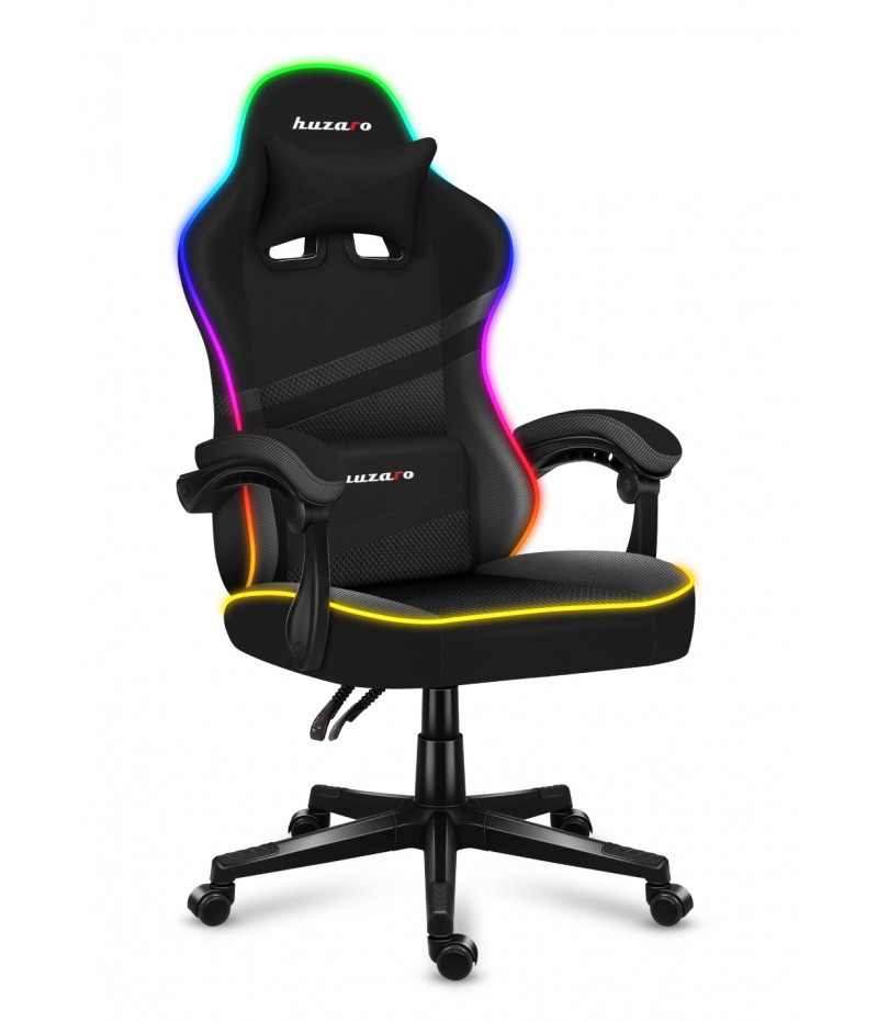 Компьютерное кресло Huzaro Force 4.4 RGB Black ткань