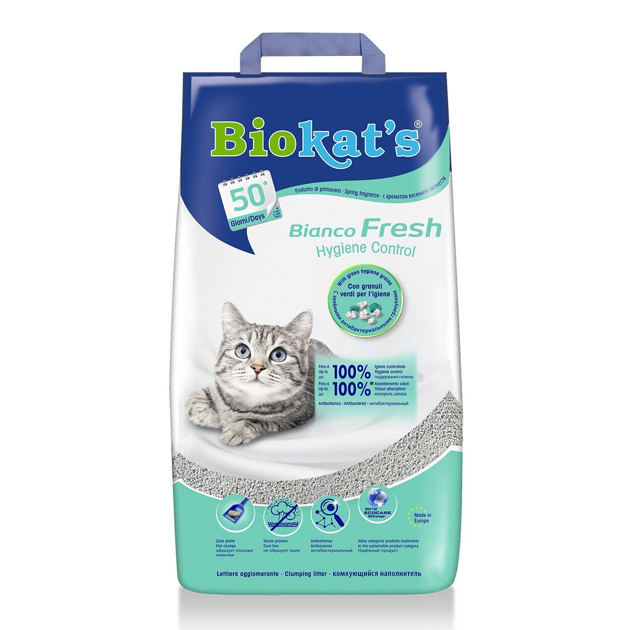 Наполнитель бентонитовый Biokats Bianco Fresh 5 кг