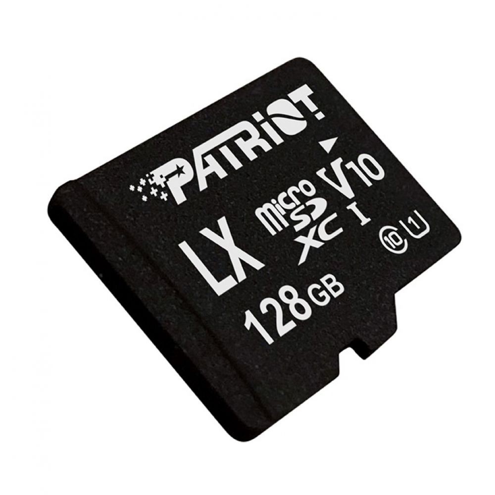 Карта памяти Micro SDXC Patriot LX Series 128gb UHS-1 Class 10 Black