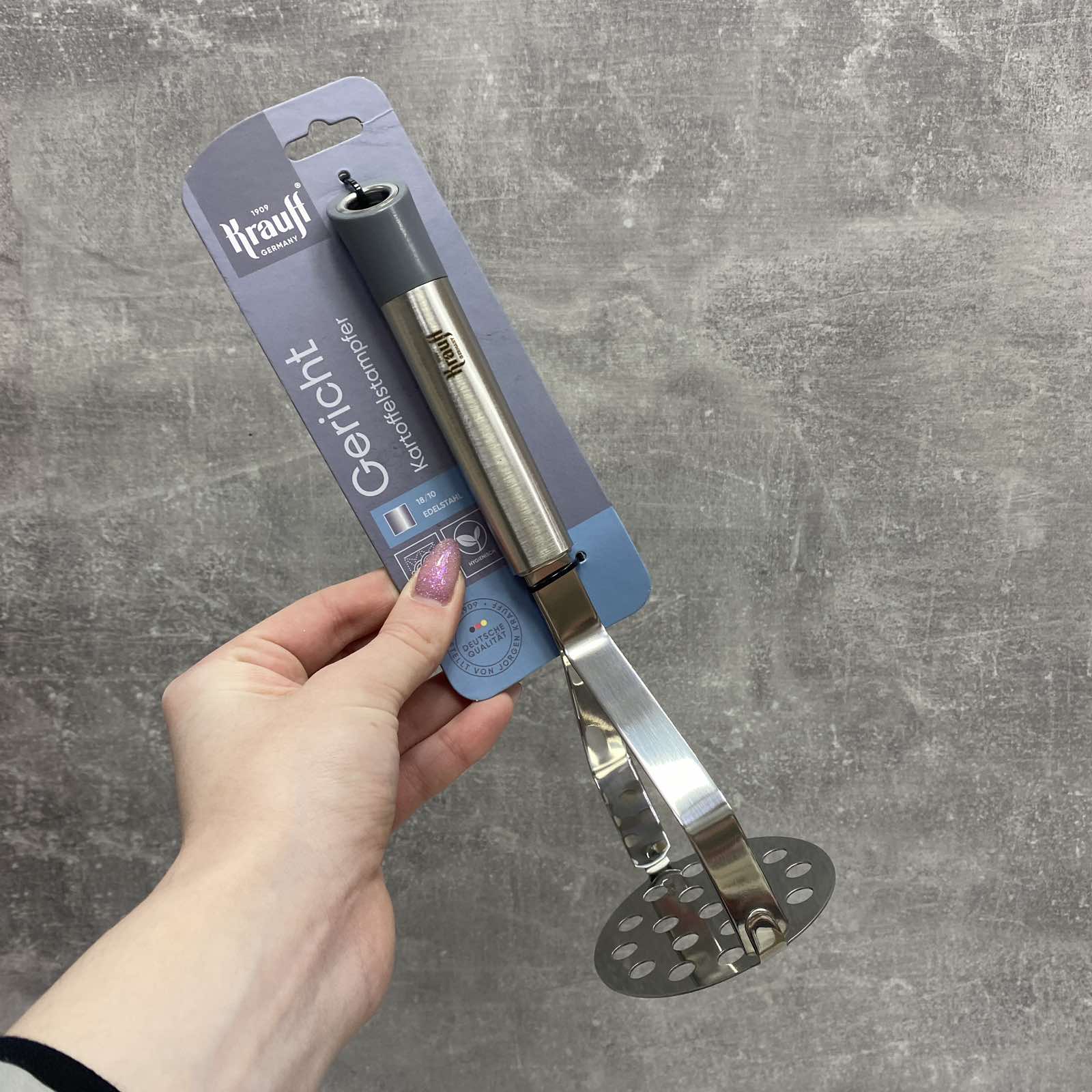 Пресс для картофеля из нержавеющей стали 25 см Krauff Gericht 29-301-004