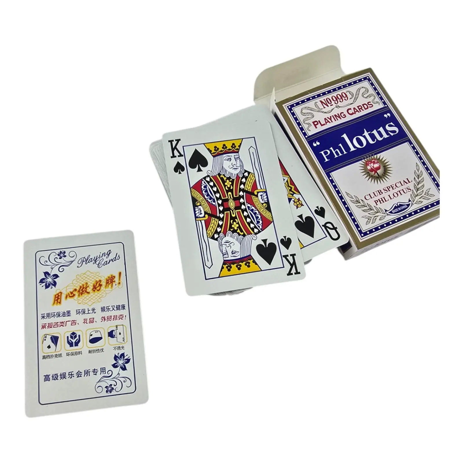 Карты игральные DUKE Phllotus Club Special 54 шт Синий (DN36010)