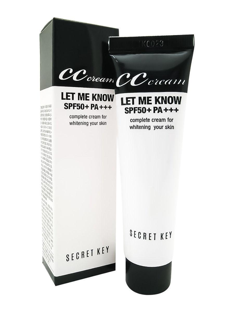 Зволожуючий СС крем для обличчя Secret Key Let Me Know CC Cream SPF50+ PA+++ 30 мл (8809305992896)