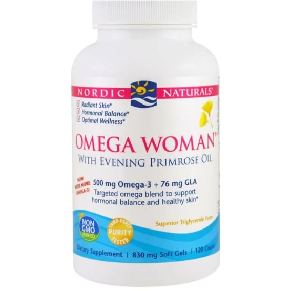Масло вечерней примулы Nordic Naturals Omega Woman, With Evening Primrose Oil 830 mg 120 Soft Gels NOR-01780