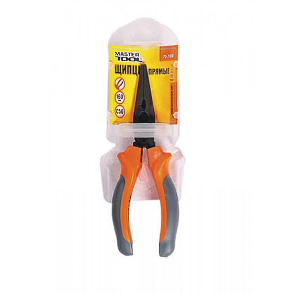 Щипцы прямые 160 мм С50 фосфатированные HRC 55~65 MASTERTOOL GM (25-2160)