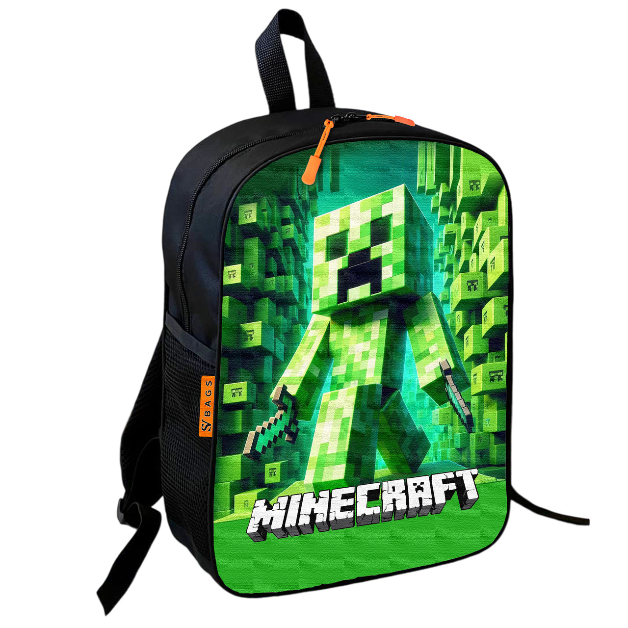 Дитячий шкільний рюкзак Minecraft Крипер 36х27х13 см — арт. 2386320340