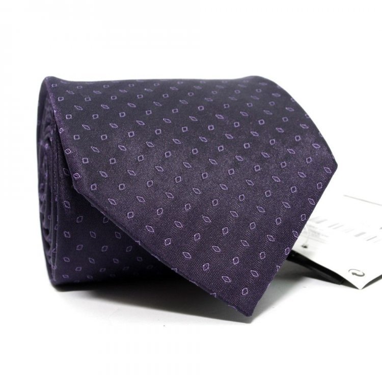 Краватка Чоловіча Фіолетова З Ромбіками Gin-2458