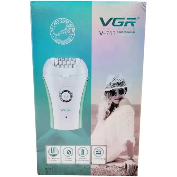 Электроэпилятор женский с USB VGR V-705 для ног и зоны бикини розовый (2097774698)