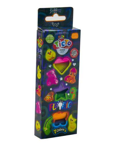 Набор для лепки Danko Toys Fluoric, 7 цветов укр TMD-FL-7-01U