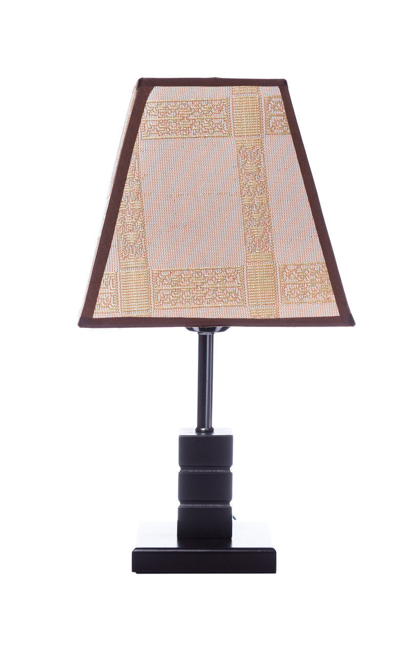 Лампа настільна з абажуром Sunlight ST708 Коричневий (6002)