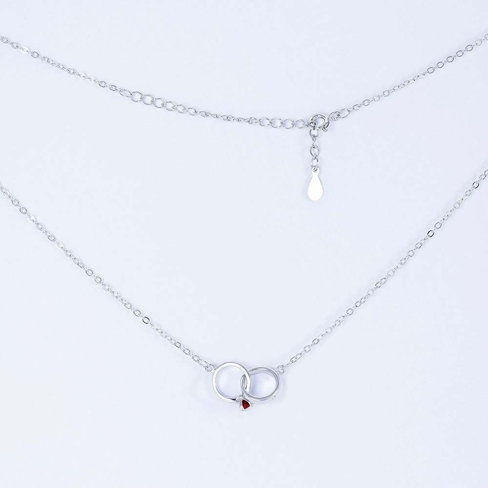 Колье серебрянное Infini родированное kl2crmc-47 40+5 см