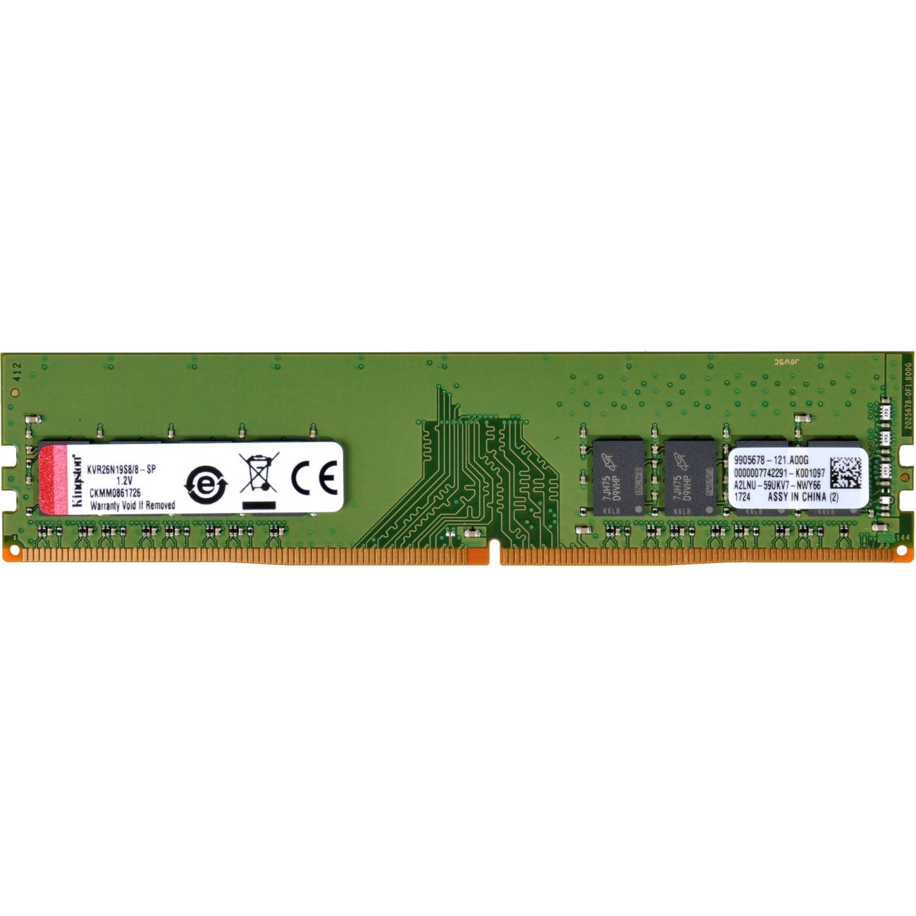 Оперативна пам'ять Kingston DDR4 8GB 2666 MHz (KVR26N19S8/8)