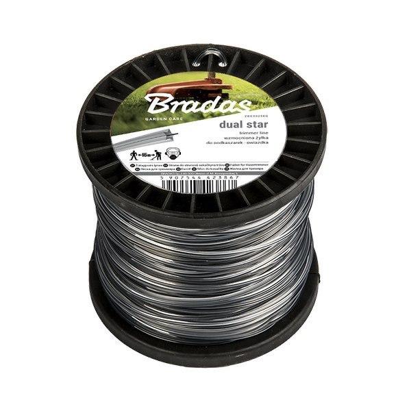 Леска для триммера RIPPER DUAL звезда 3 мм 410 м катушка 2,5 кг Bradas