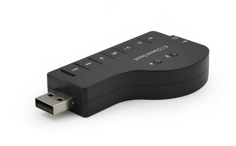 Звуковая карта RIAS 8.1 внешняя USB Piano Black (3_00623)