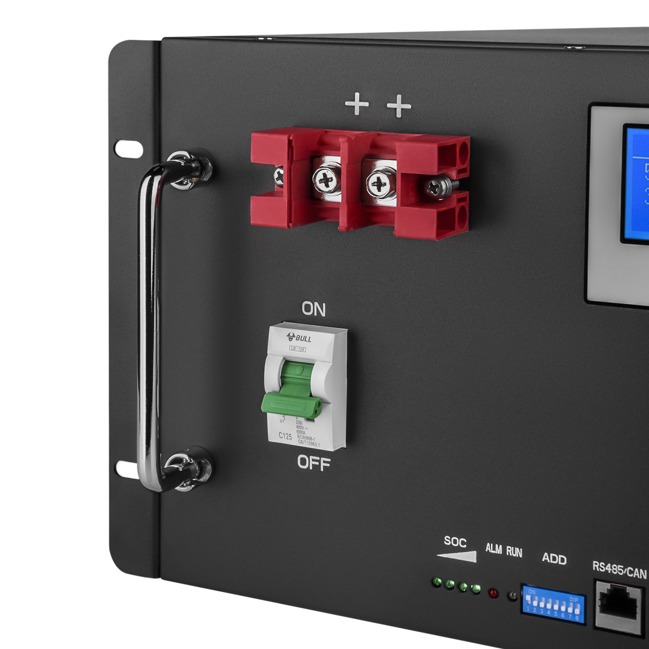 Аккумулятор LogicPower LP LiFePO4 48V (51,2V) - 100 Ah (5120Wh) (Smart BMS 100A) с LCD RM