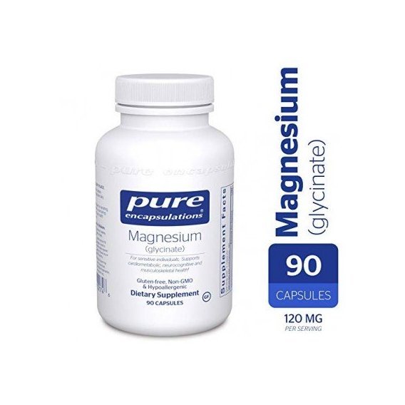 Микроэлемент Магний Pure Encapsulations Magnesium (glycinate) 120 mg 90 Caps PE-00174