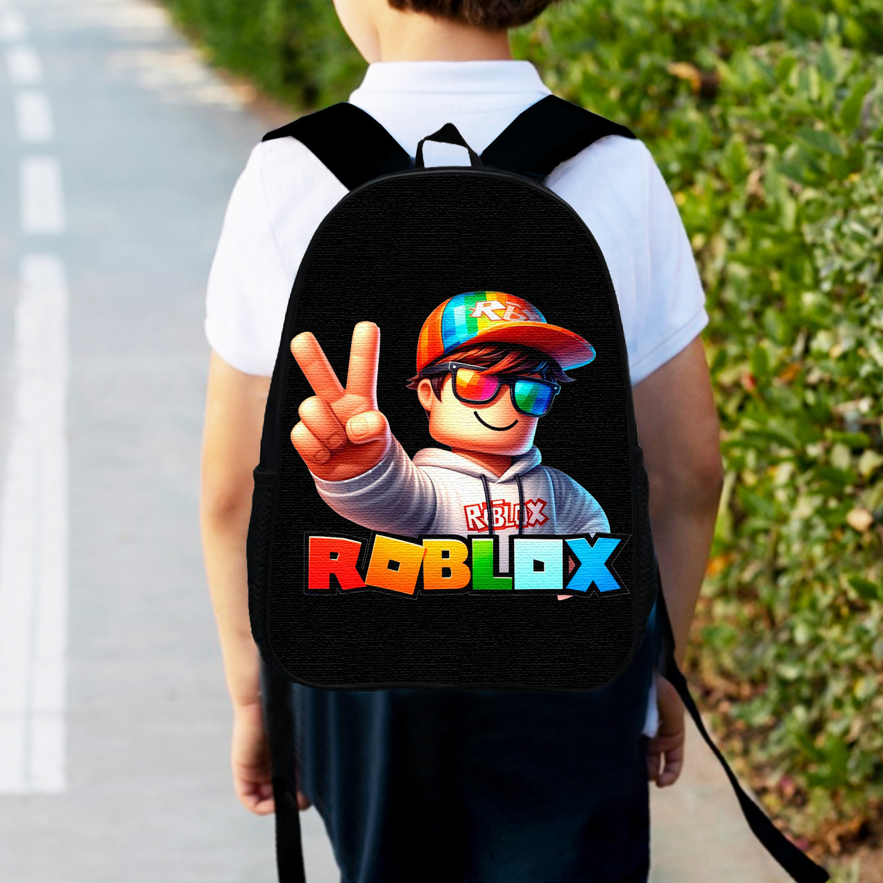 Дитячий рюкзак Roblox 34×27×13 см, 12 л, водонепроникний, різнокольоровий