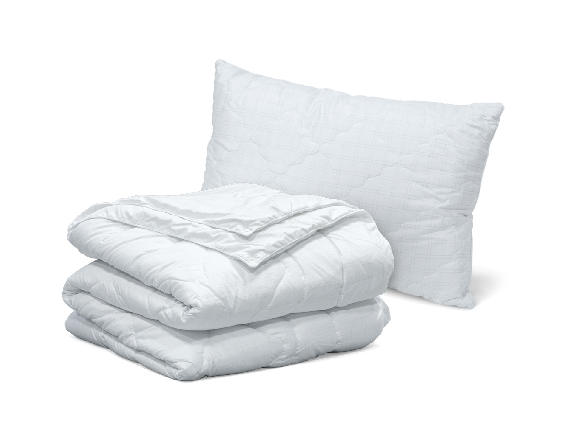 Набор одеяло 4 сезона и классическая подушка Dormeo Carbon 200х220 см Белый