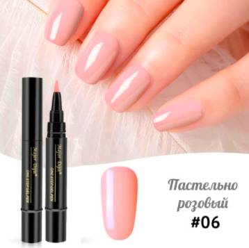 Ручка- гель-лак 3в1 LAVINI Пастельно-розовый №6 (0122)