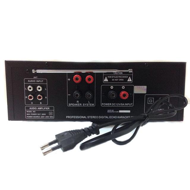 Підсилювач звуку Bluetooth UKC AV-325 BT Black (007546)