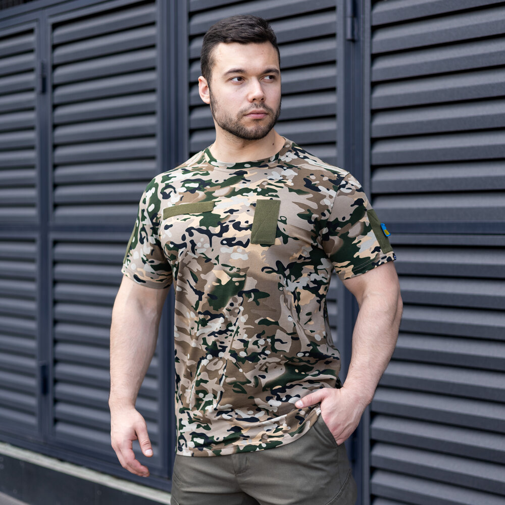 Футболка мужская Pobedov Peremoga Military 229734 XXXL Мультикам (00000005362)