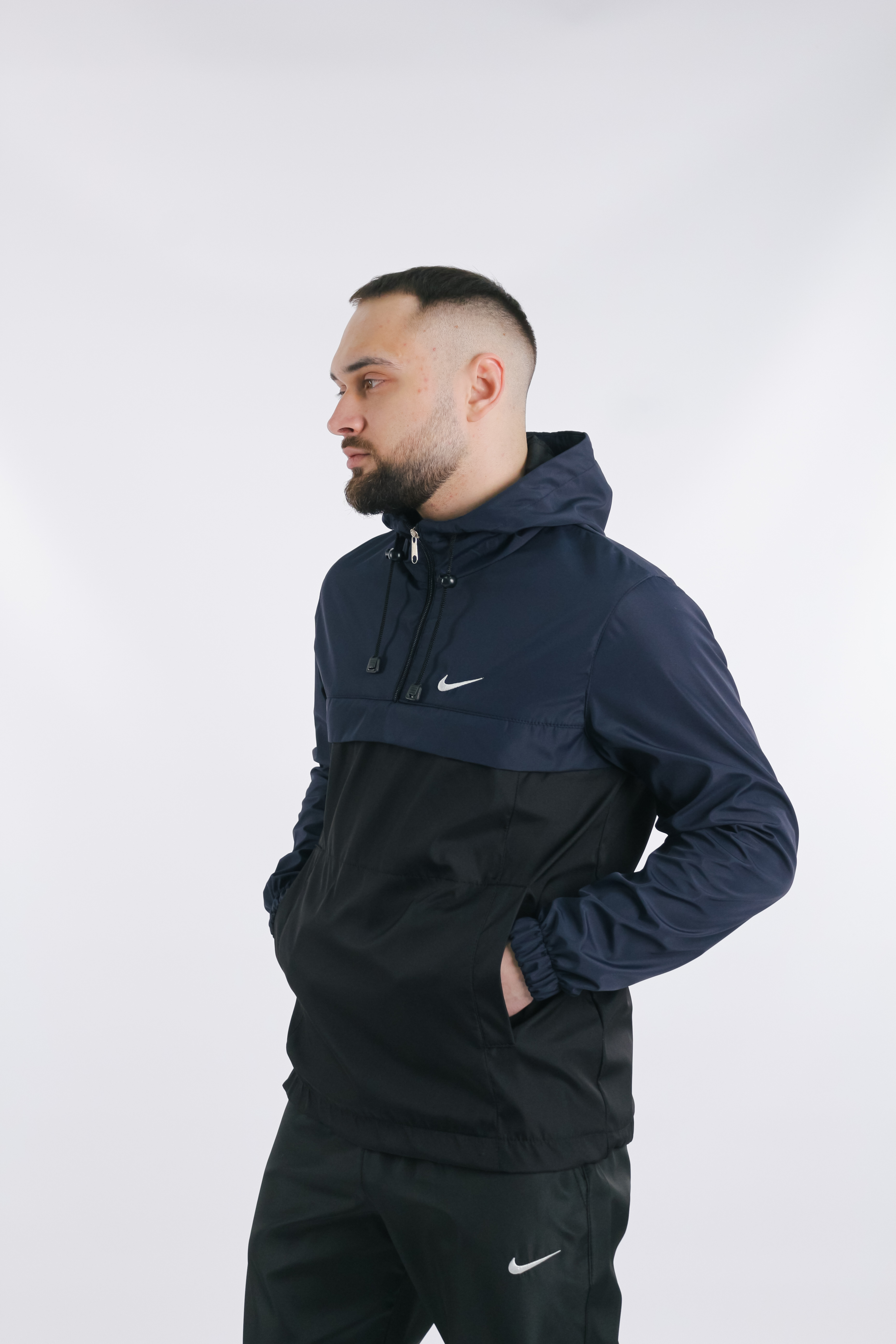 Анорак мужской No Brand President 3XL Сине-черный (1602860219/3XL)