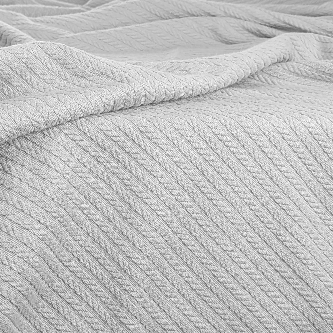 Покривало 75x95 Snow Knitted Braid COSAS сірий