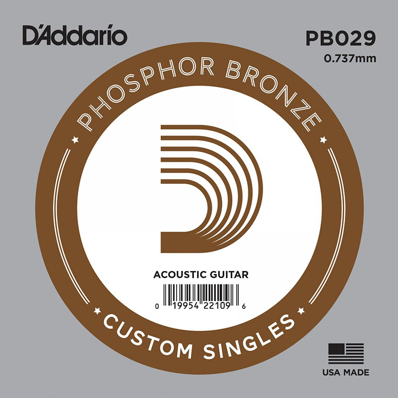 Струна D'Addario PB029 Phosphor Bronze .029