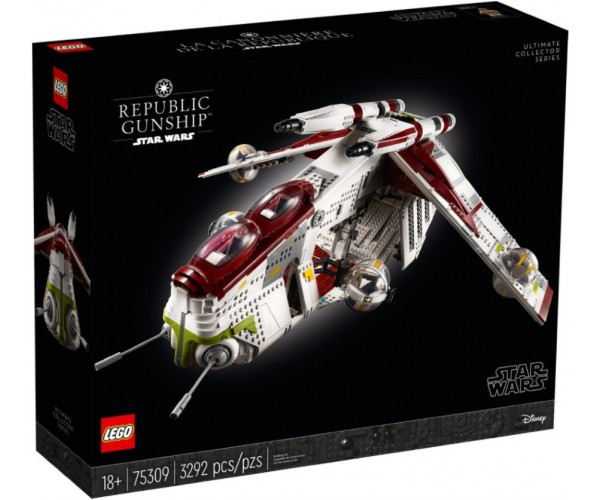 Блочный конструктор LEGO Республиканский боевой корабль (75309)