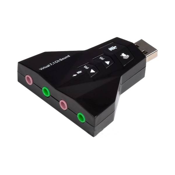 USB Звукова карта Dynamode Virtual PD560 7.1 Channel Чорна