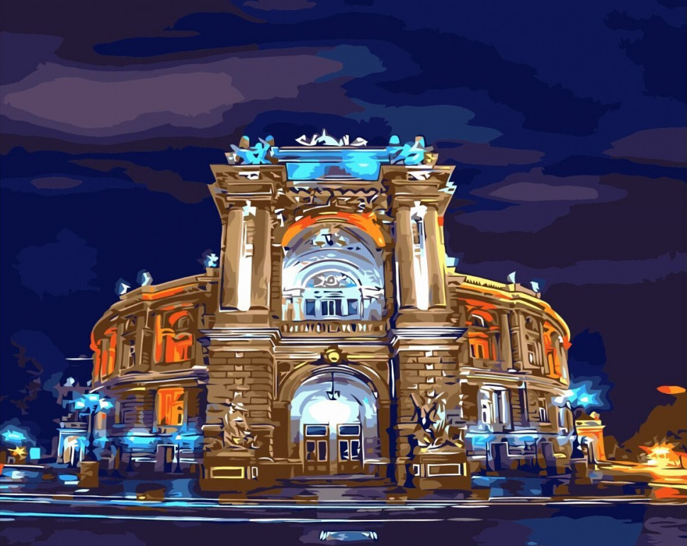 Картина за номерами BrushMe "Оперний театр Одеса" 40х50см GX8423