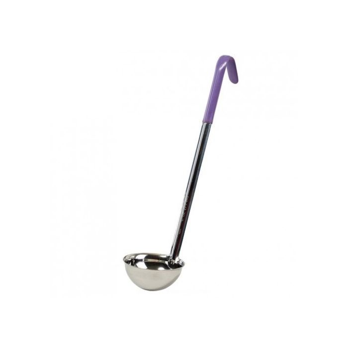 Ложка разливная WINCO нержавеющая сталь гипоаллергенная ручка 180 мл Фиолетовая (00687)